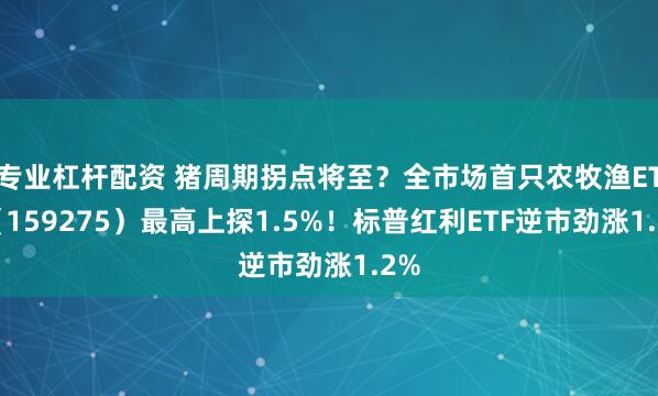 专业杠杆配资 猪周期拐点将至？全市场首只农牧渔ETF（159275）最高上探1.5%！标普红利ETF逆市劲涨1.2%